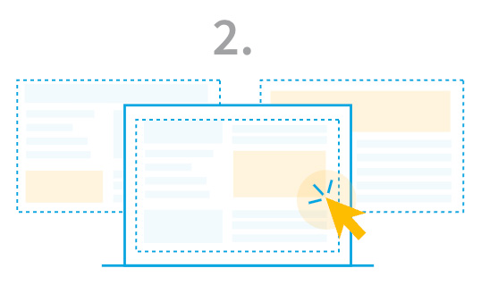 illustration of multiple computer screens