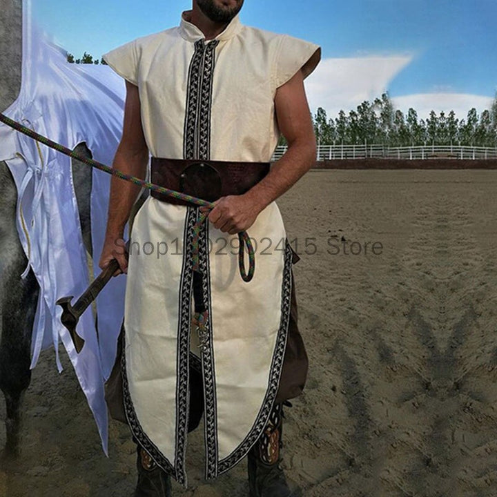 Viking Tunic Warrior Knight Sleeveless Robe