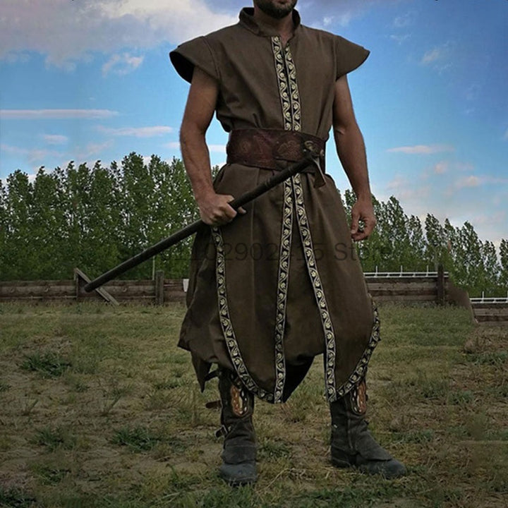 Viking Tunic Warrior Knight Sleeveless Robe