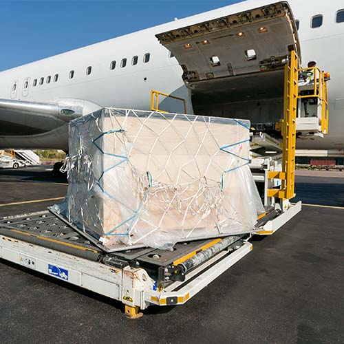 loading platform of air freight to the aircraft