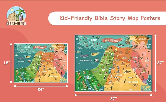 Bible Story Map Wall Chart