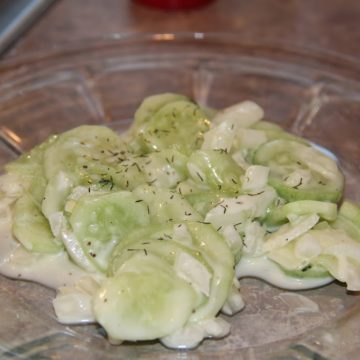 Creamy Cucumber Salad