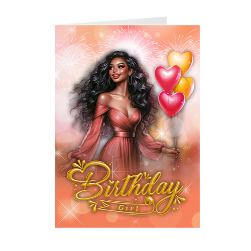 Birthday Bliss - Black Woman - African American Birthday Cards 