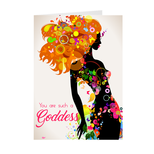 You Are Such A Goddess - African American Woman - Birthday Card Front