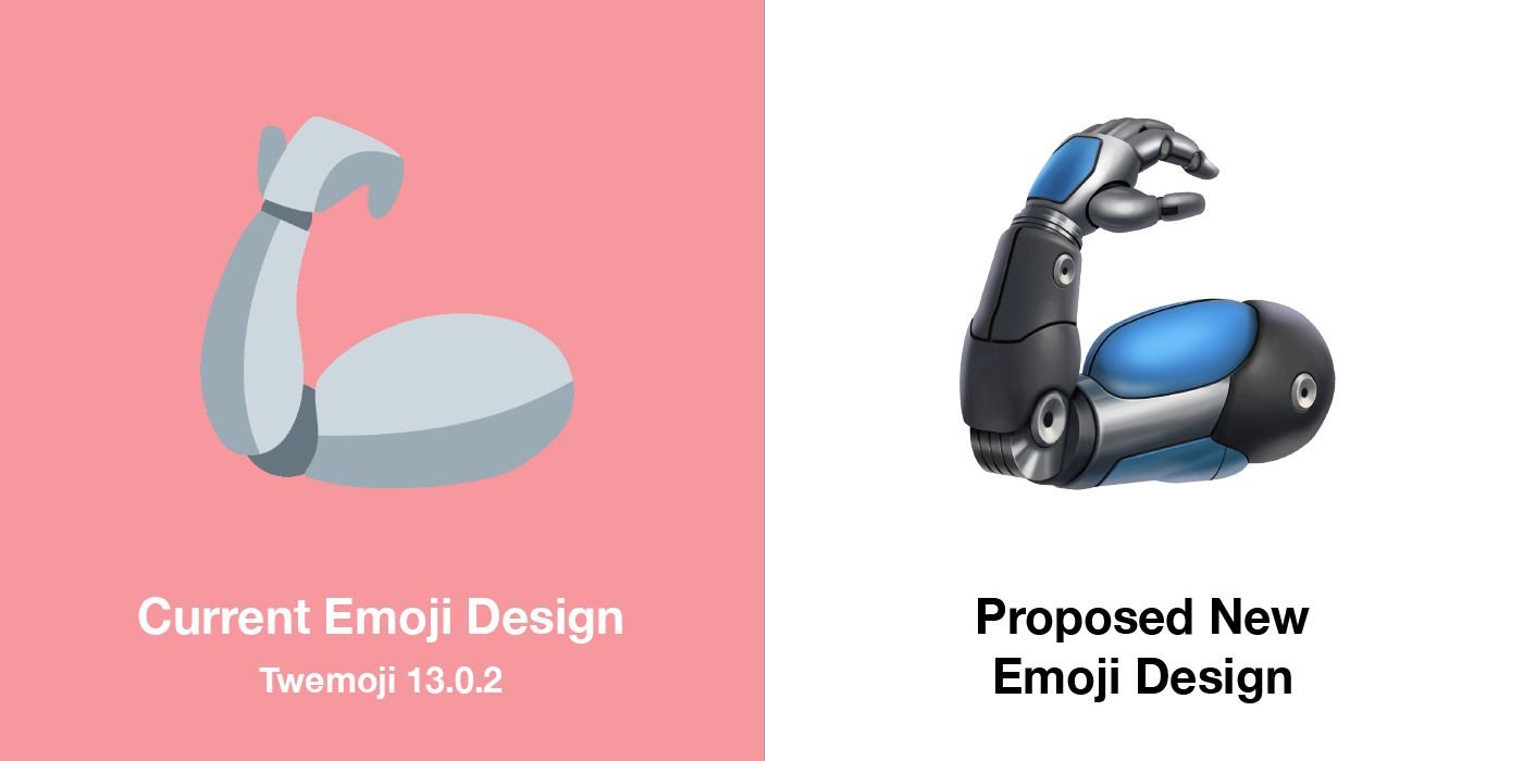 Emojipedia-Twemoji--New-Designs-Comparison-Mechanical-Arm