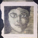 Part of the cover of Revista Brasileira de Estudos da Presença, vol. 7, no. 2, 2017, showing a painting with the face of a black person.