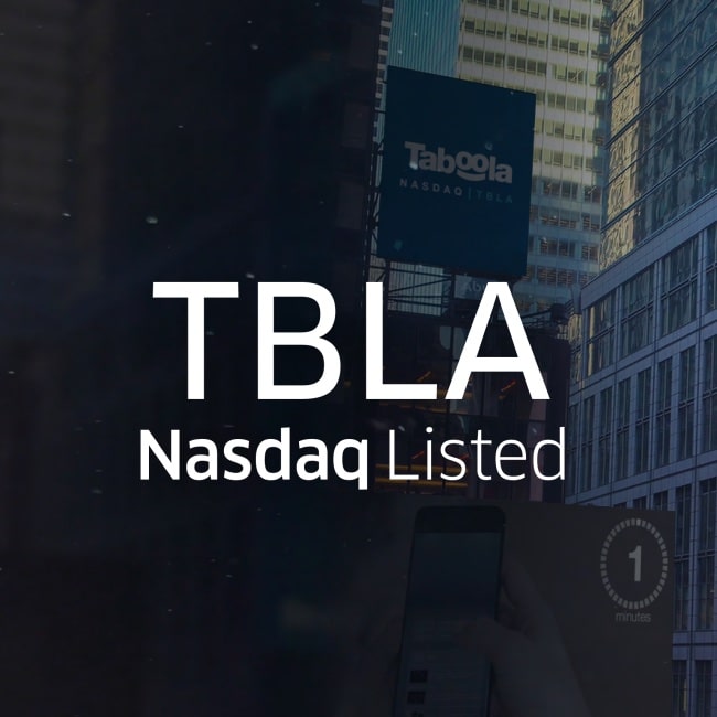 オープン・ウェブへの鐘を鳴り響かせて: Taboola は「TBLA」として NASDAQ に上場します