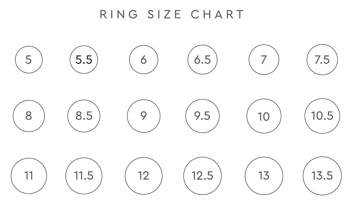 Printable Ring Sizing Chart