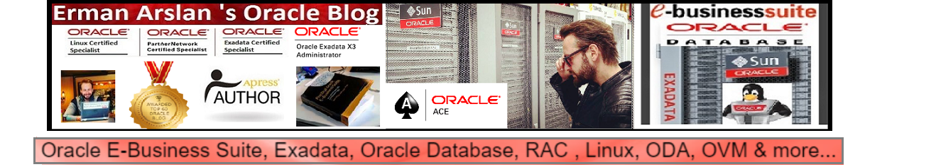 Erman Arslan's Oracle Blog