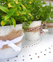 shabby chic pots