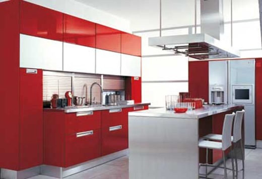 cocina-en-color-rojo