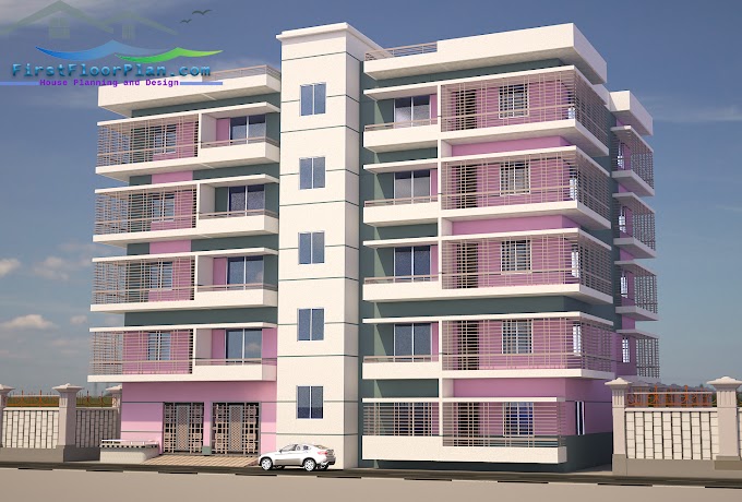 5 storey building design with plan | 3500 SQ FT