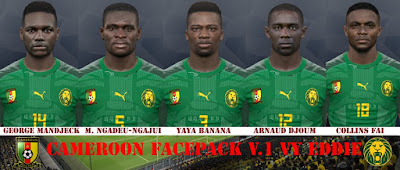 PES 2017 Facepack Cameroon NT 2019 by Eddie Facemaker