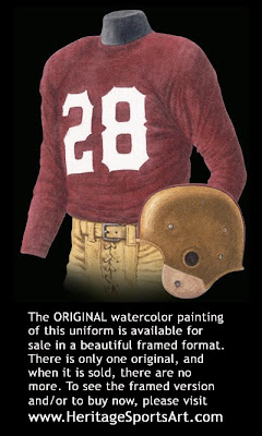 Washington Redskins 1948 uniform