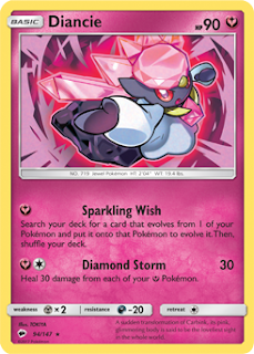 Diancie Burning Shadows Pokemon Card