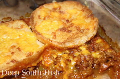 The flavors of a sloppy joe sandwich in an easy, baked casserole form.