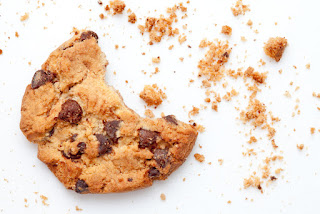 crumbled cookie