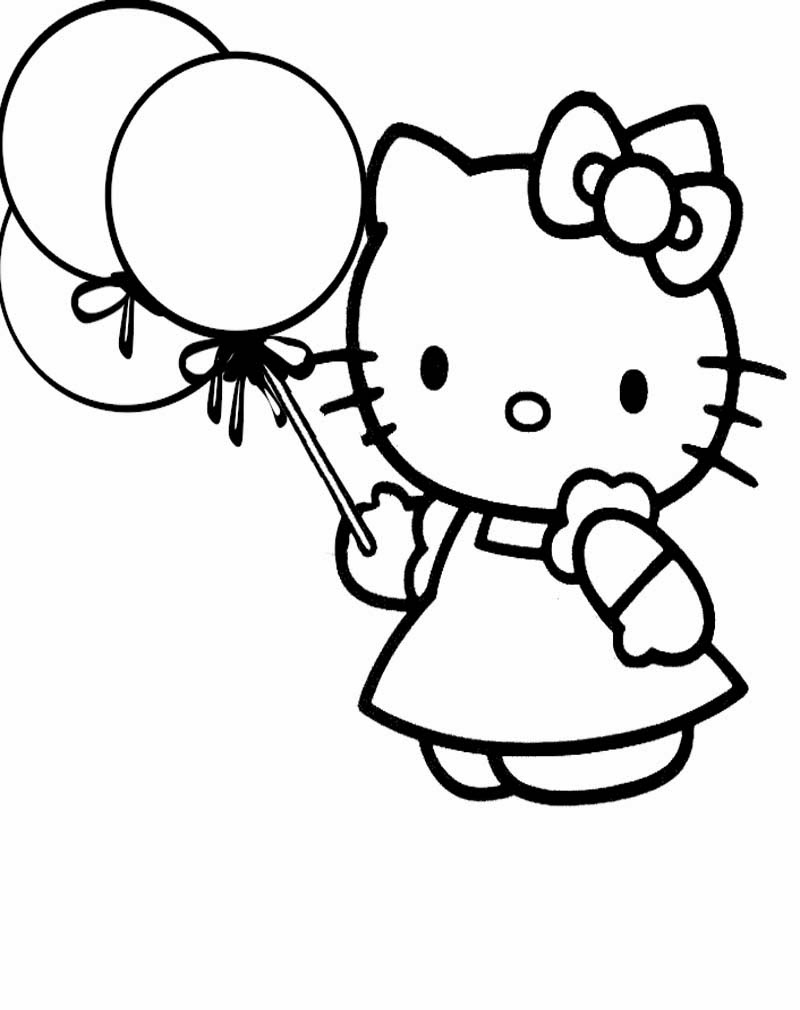 Mewarnai Gambar Hello Kitty