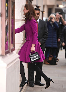 Kate Middleton in Purple Dress at Royal Opera House in London