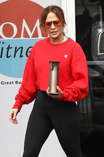 Jennifer Lopez in Tights at a Gym For a Workout Session in Miami