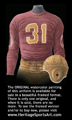 Washington Redskins 1937 uniform