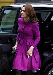 Kate Middleton in Purple Dress at Royal Opera House in London