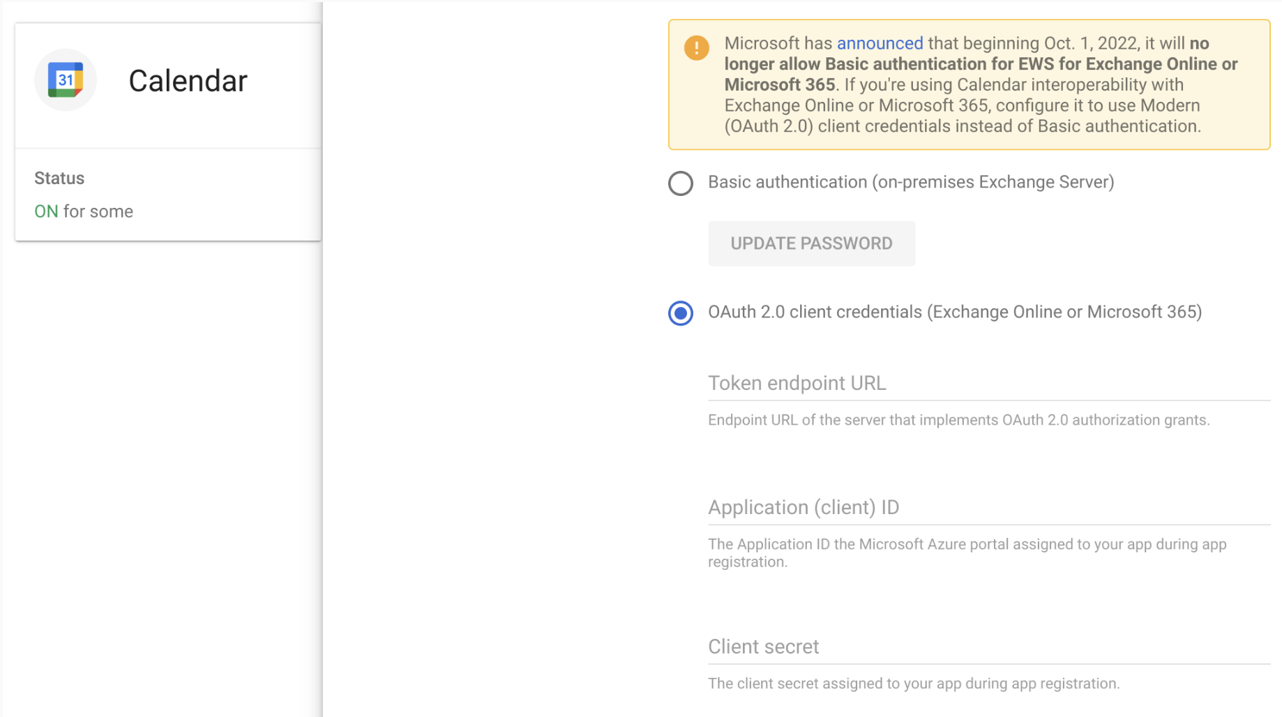 MSFT authentication deprecation