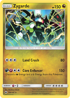 Zygarde Burning Shadows Pokemon Card