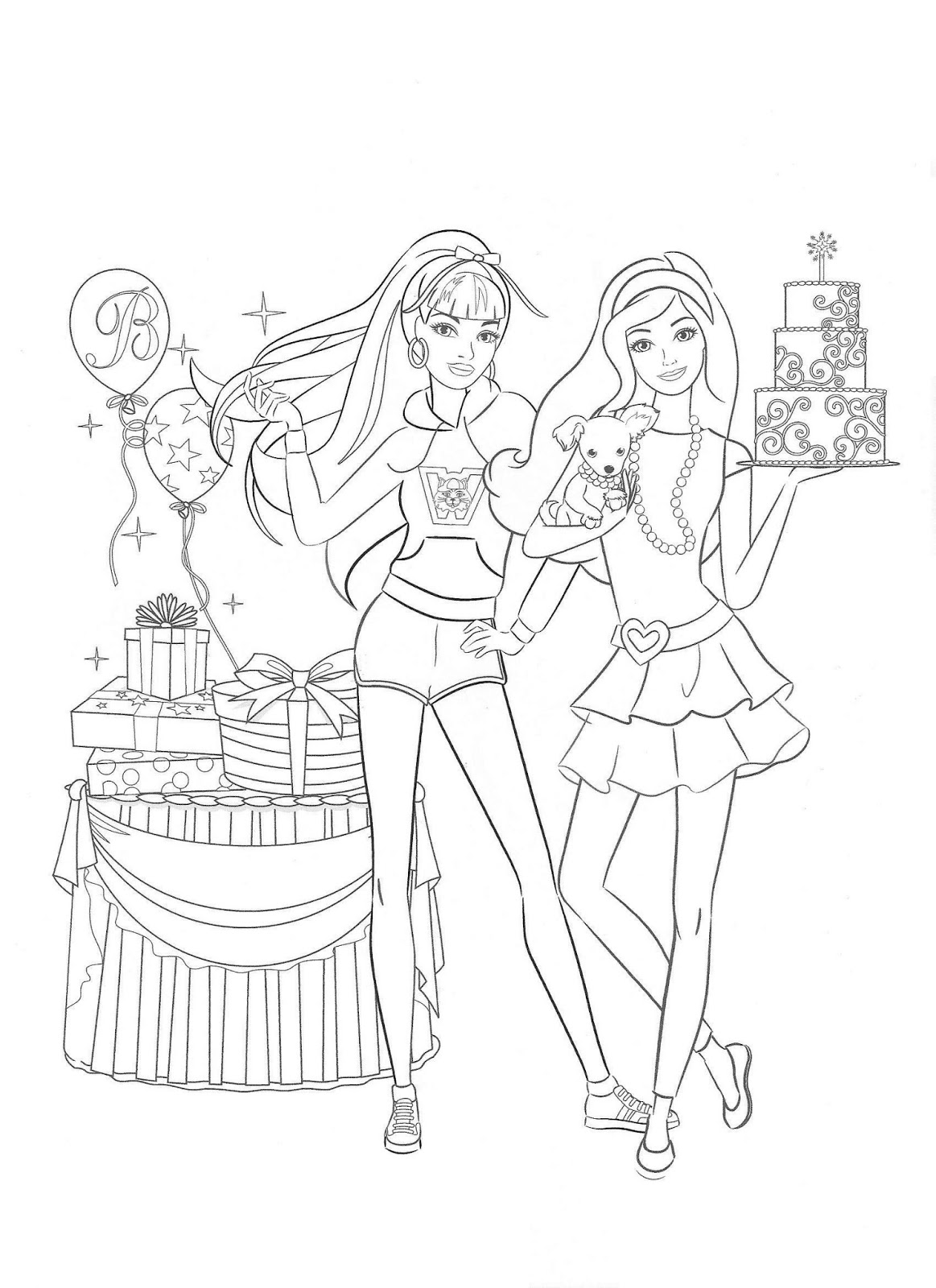 Download BARBIE COLORING PAGES