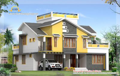 Contemporary Villa design - 237 Sq M (2550 Sq. Ft) - January 2012