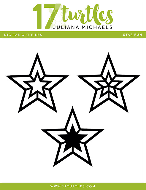 Star Fun Free Digital Cut File by Juliana Michaels 17turtles.com