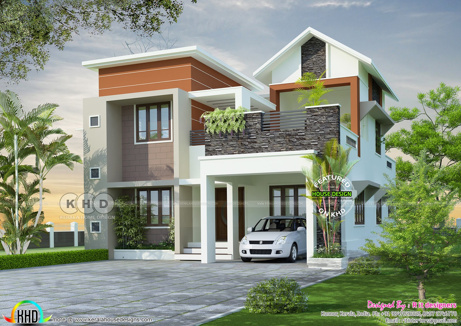 April 2019 Kerala home  design  and floor plans 