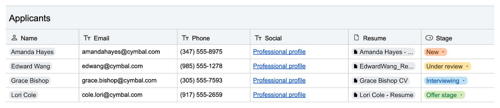 contact list building block