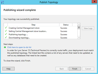 topology-publishing-wizard-complete