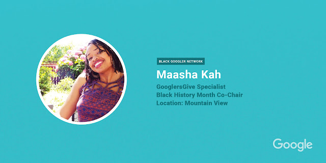 Maasha Kah, GooglersGive Specialist in Mountain View