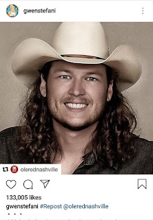 Blake Shelton's Curly Dark Hair Photo Gets Many Reactions From Fans