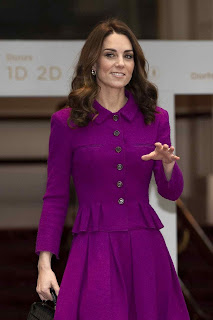 Kate Middleton in Purple Dress at Royal Opera House in London