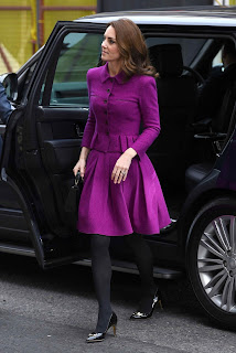 Kate Middleton in Purple Dress at Royal Opera House in London