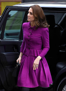 Kate Middleton in Purple Dress at Royal Opera House in London