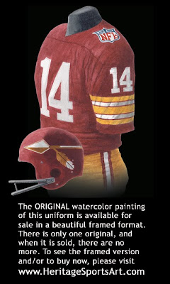 Washington Redskins 1969 uniform