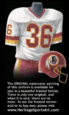 Washington Redskins 1991 uniform