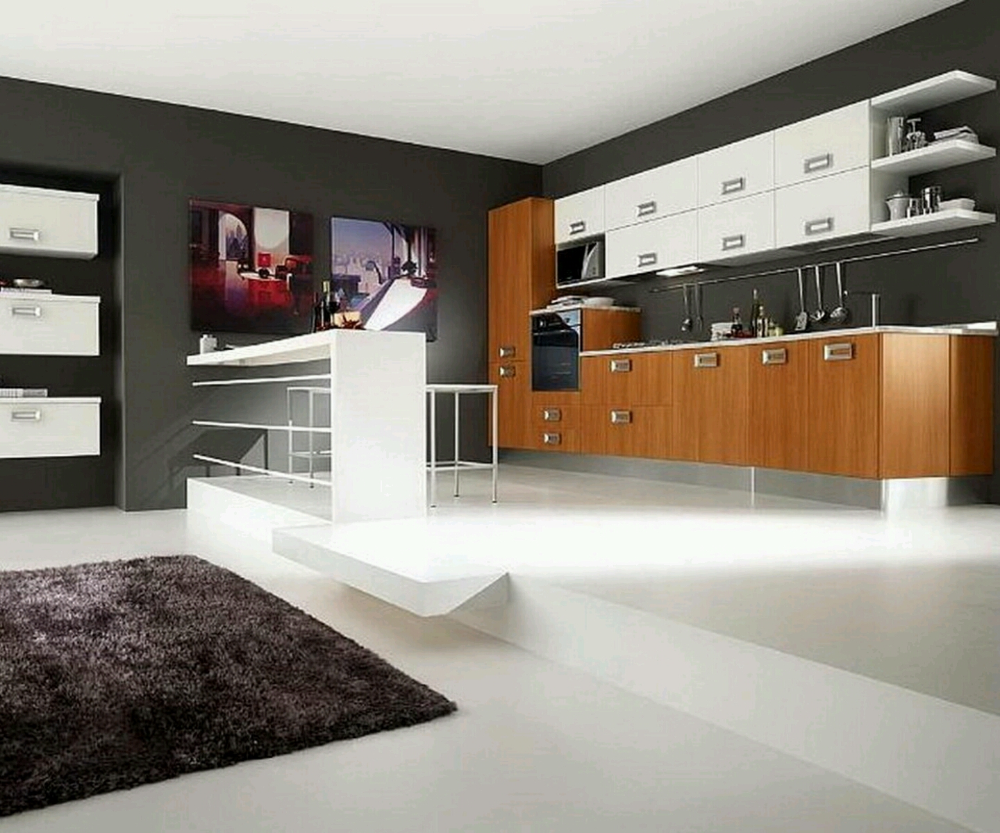 New home designs latest.: Ultra modern kitchen designs ideas.