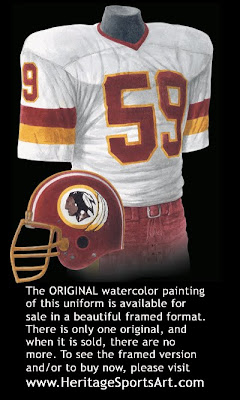 Washington Redskins 1982 uniform