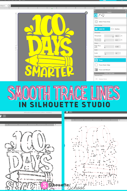 silhouette 101, silhouette america blog, trace lines, silhouette studio v4, tracing