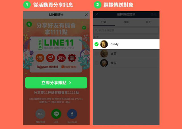 LINE 購物 雙11 點數