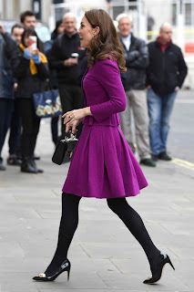 Kate Middleton in Purple Dress at Royal Opera House in London