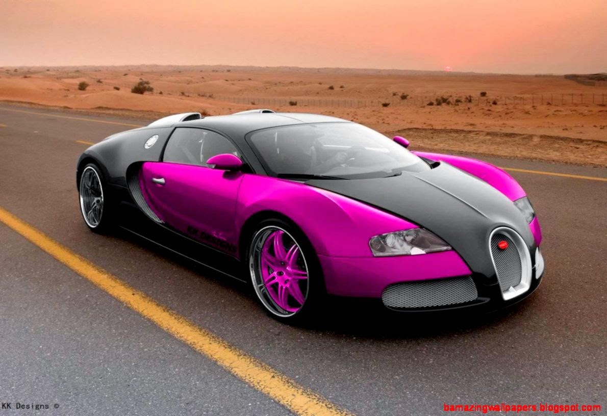 Pink Bugatti Wallpaper