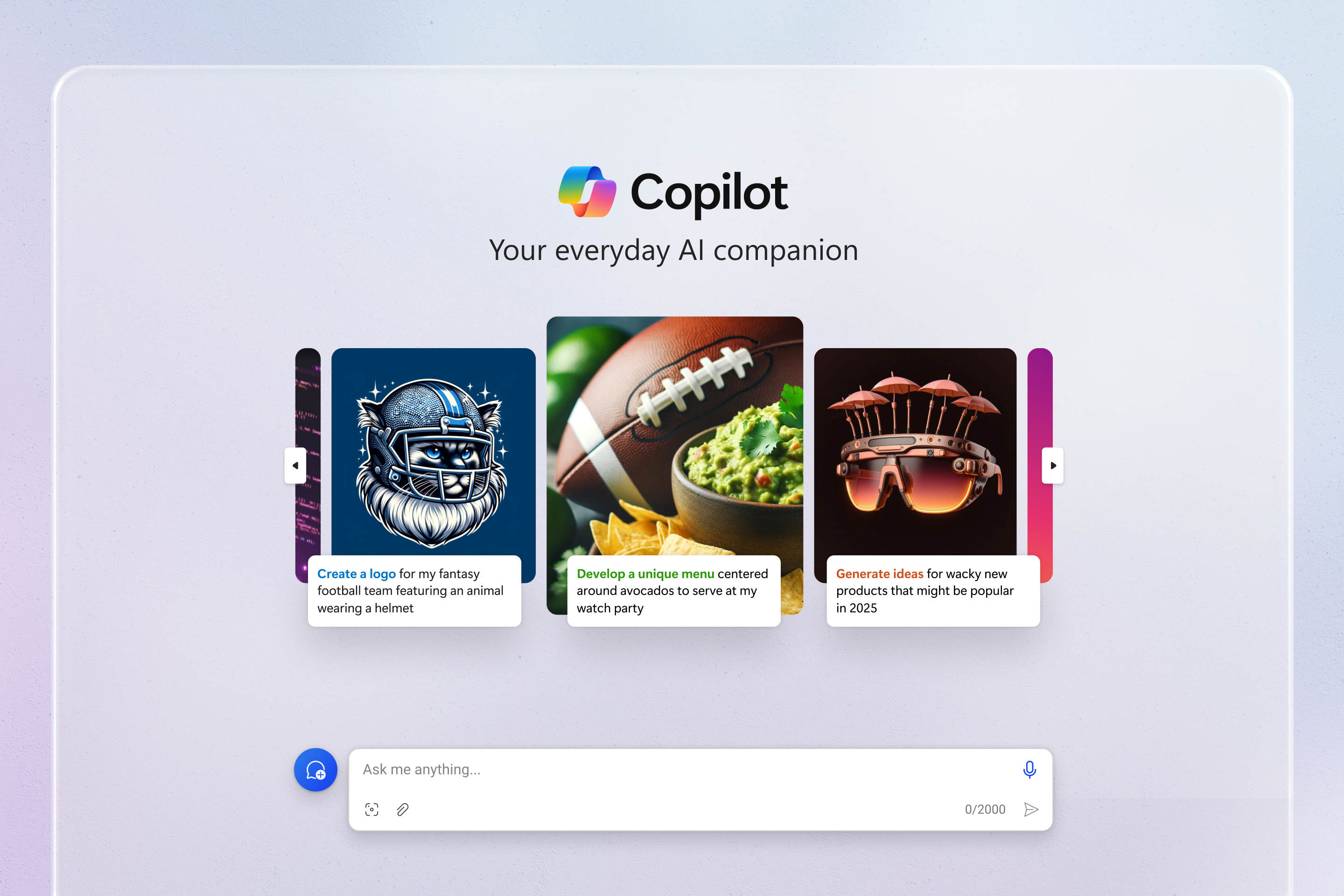 Three screenshots of Microsoft Copilot