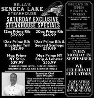 Bella's Seneca Lake Steakhouse