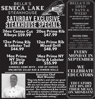 Bella's Seneca Lake Steakhouse